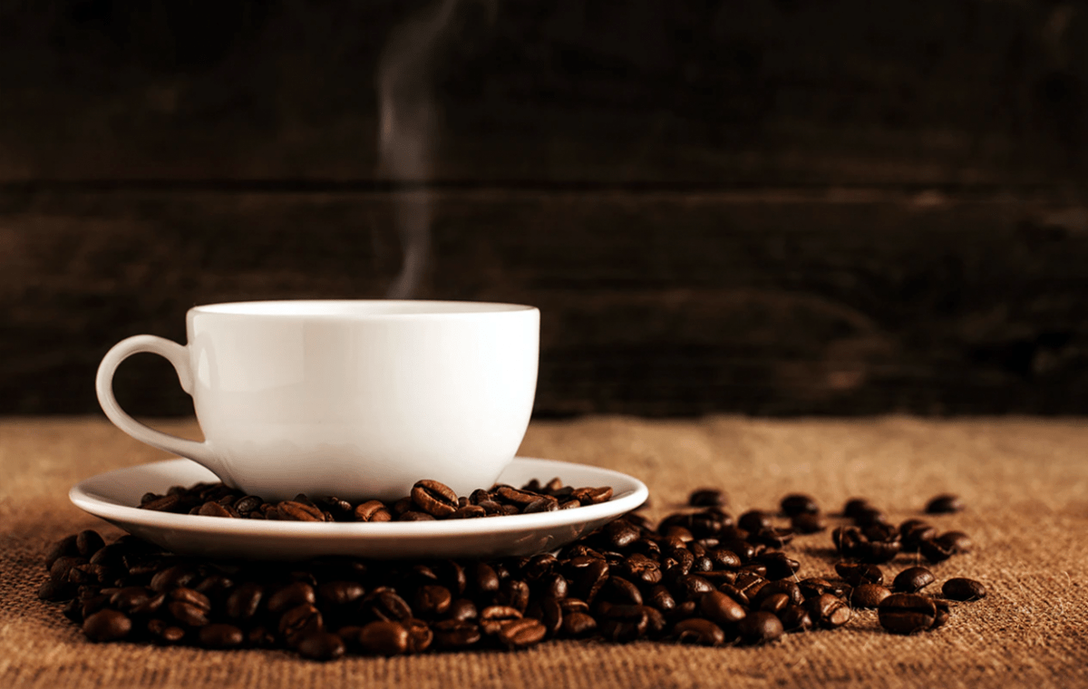 coffee beans and mug