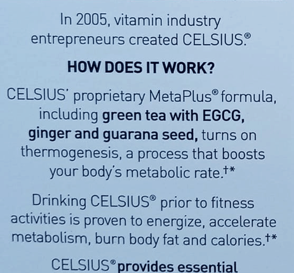 celsius on the go how does it work