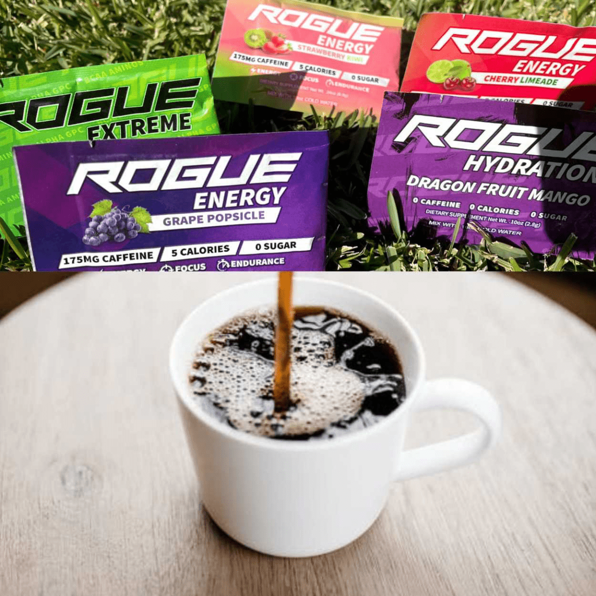An image of coffee and rogue