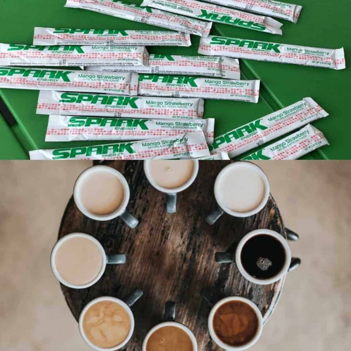 Comparison image of coffee and Spark