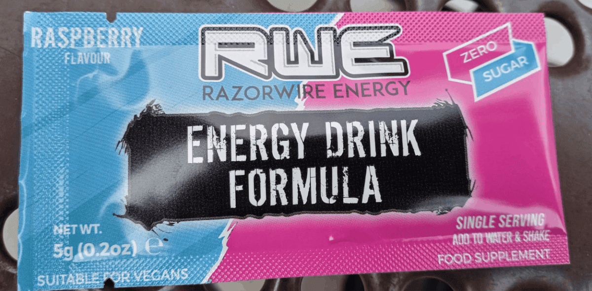 Image of Razorwire Energy powder drink.